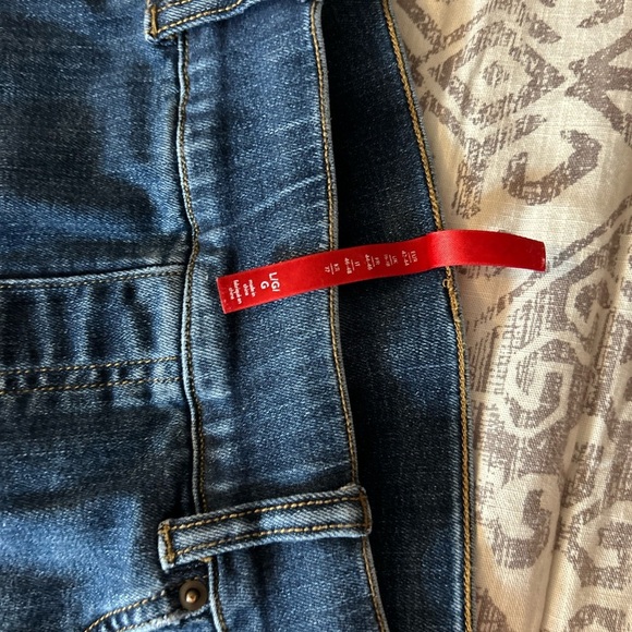 Women's Dark Blue Flared Jeans - Picture 6 of 7